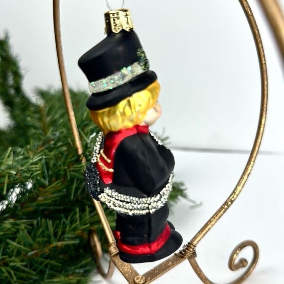 Vintage PIER 1 Blown Mercury Glass Chimney Sweep Christmas Ornament - Picture 4 of 9